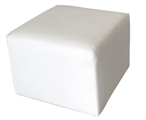 Square Ottoman - White in Naples, Marco Island, Ft. Myers