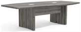 Aberdeen Boat Shaped 8' Conference Table - Gray in Miami, Ft. Lauderdale, Palm Beach