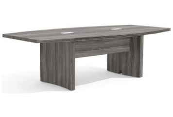 Aberdeen Boat Shaped 8' Conference Table - Gray in Miami, Ft. Lauderdale, Palm Beach