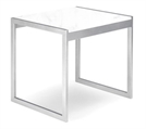 Aria White Marble End Table in Miami, Ft. Lauderdale, Palm Beach