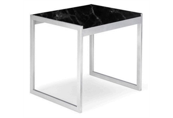 Aria Black Marble End Table in Miami, Ft. Lauderdale, Palm Beach