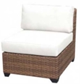 Captiva Armless Chair Sectional White in Orlando