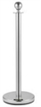 Stanchion Pole Chrome - 3' in Orlando