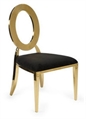 O Chair Gold - Black Pad in Orlando