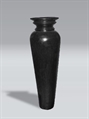 Urn Slender Black Wrapped in Fabric in Miami, Ft. Lauderdale, Palm Beach