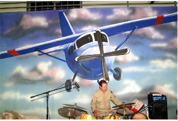 Airplane Backdrop - Single Propeller in Miami, Ft. Lauderdale, Palm Beach