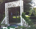 Lattice Arch With Greenery And Vines On Entry in Miami, Ft. Lauderdale, Palm Beach