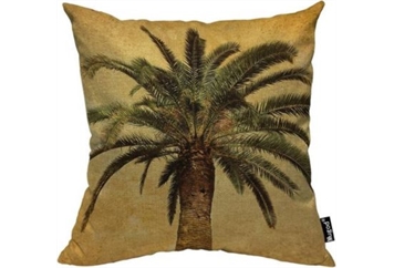 Pillow - Palm Tree Burlap in Miami, Ft. Lauderdale, Palm Beach