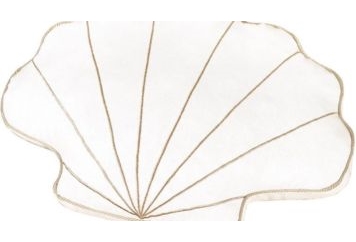 Pillow - White Scallop Shell in Miami, Ft. Lauderdale, Palm Beach