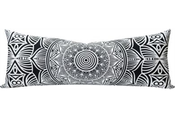 Pillow - White and Black Mandala in Naples, Marco Island, Ft. Myers