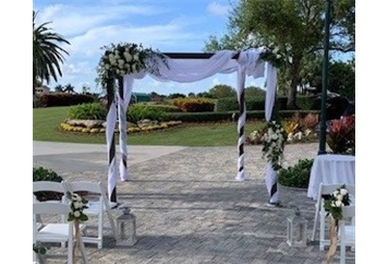 Arbor - Dark Wood Chuppah in Miami, Ft. Lauderdale, Palm Beach