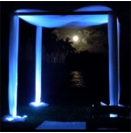 LED Up-lights for Arch or Chuppah in Tampa, St Petersburg