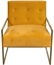 Gold Cube Lounge Chair - Orange in Miami, Ft. Lauderdale, Palm Beach