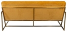 Gold Cube Loveseat - Orange in Miami, Ft. Lauderdale, Palm Beach