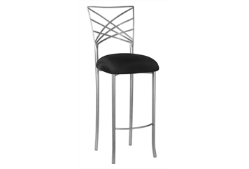 Chameleon Silver Barstool - Black in Miami, Ft. Lauderdale, Palm Beach