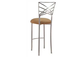 Chameleon Silver Barstool - Camel in Miami, Ft. Lauderdale, Palm Beach