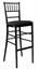 Chiavari Barstool Black Narrow - Black Pad in Naples, Marco Island, Ft. Myers