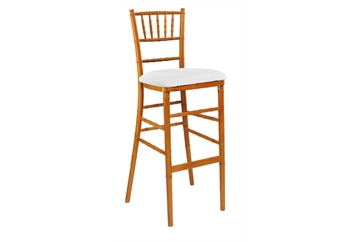 Chiavari Barstool Natural Narrow - White Pad in Naples, Marco Island, Ft. Myers