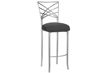 Chameleon Silver Barstool - Charcoal in Naples, Marco Island, Ft. Myers