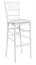 Chiavari Barstool White Narrow - White Pad in Naples, Marco Island, Ft. Myers