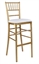 Chiavari Barstool Gold Narrow - White Pad in Tampa, St Petersburg