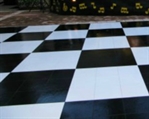 Vinyl Dance Floor - Black and White in Tampa, St Petersburg