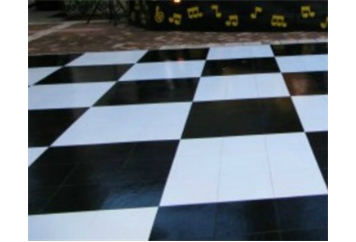 Vinyl Dance Floor - Black and White in Tampa, St Petersburg