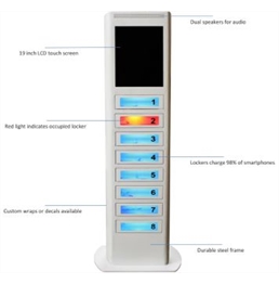 Charging Locker 8 - Height 5'5" - Monitor in Nationwide
