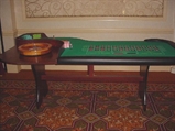 Green and Wood Roulette Table w/ Attendent in Miami, Ft. Lauderdale, Palm Beach