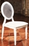 Castle White Dining Chair Metal in Miami, Ft. Lauderdale, Palm Beach