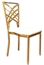 Cross Dining Chair Gold in Miami, Ft. Lauderdale, Palm Beach