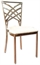 Cross Dining Chair Silver in Miami, Ft. Lauderdale, Palm Beach