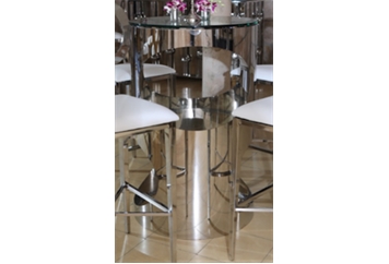 Luna Highboy Table Silver in Miami, Ft. Lauderdale, Palm Beach