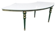 Aime Dining Table Gold Serpentine in Miami, Ft. Lauderdale, Palm Beach