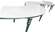 Aime Dining Table Silver Serpentine in Miami, Ft. Lauderdale, Palm Beach