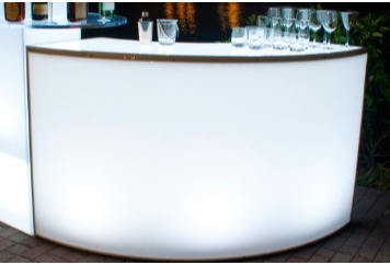 Acrylic LED Bar Curved in Miami, Ft. Lauderdale, Palm Beach