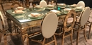 Anisa Dining Table Gold in Miami, Ft. Lauderdale, Palm Beach