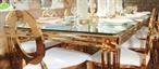 Roxana Dining Table Gold in Miami, Ft. Lauderdale, Palm Beach