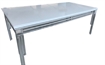 Roxana Dining Table Silver With White Top in Miami, Ft. Lauderdale, Palm Beach