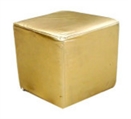 Ottoman Cube Gold in Miami, Ft. Lauderdale, Palm Beach