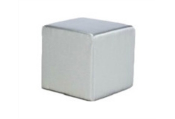 Ottoman Cube Silver in Miami, Ft. Lauderdale, Palm Beach