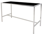 Moma Highboy Large Silver 42" H - Black Top in Miami, Ft. Lauderdale, Palm Beach