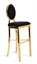 Alice Gold Barstool - Black Pad in Miami, Ft. Lauderdale, Palm Beach