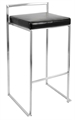 Malta Silver Barstool - Black in Miami, Ft. Lauderdale, Palm Beach