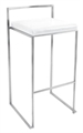 Malta Silver Barstool - White in Miami, Ft. Lauderdale, Palm Beach