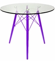 Abstract Purple Cafe Table in Miami, Ft. Lauderdale, Palm Beach