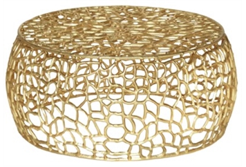 Amazonica Coffee Table Gold in Miami, Ft. Lauderdale, Palm Beach