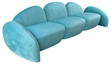 Baloo Sofa - Light Blue in Miami, Ft. Lauderdale, Palm Beach