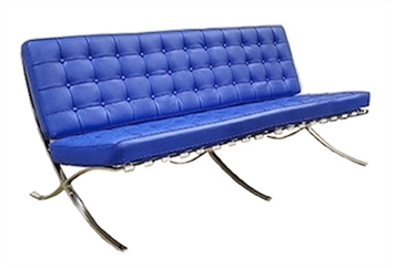 Barcelona Sofa Blue in Miami, Ft. Lauderdale, Palm Beach