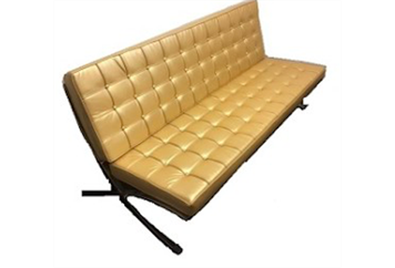 Barcelona Sofa Gold in Miami, Ft. Lauderdale, Palm Beach